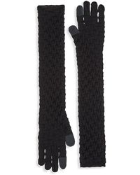 Issey Miyake Wool-blend Knit Gloves - Black
