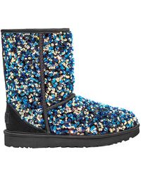 glitter sequin boots