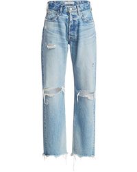Moussy Denim Guilford Straight Jeans in 
