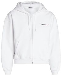balenciaga hoodie black and white