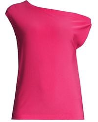 Norma Kamali Drop Shoulder Top - Pink