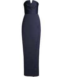 jay godfrey blue harrington midi
