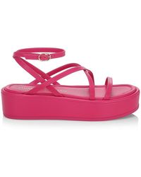 Stuart Weitzman Be Raffia Flatform Sandals | Flatform sandals, Wedge sandals, Sandal online