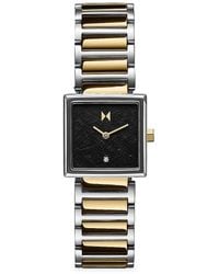 MVMT Frost Winter Gold Two-tone Stainless Steel Bracelet Watch - White