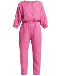 Rachel Comey Holt Linen Jumpsuit - Pink