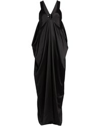 Co. Sleeveless Draped Silk Gown - Black