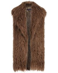 thin fur vest