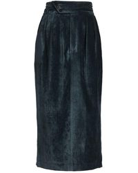 Black Iris - Polly Pleated Corduroy Midi-skirt - Lyst