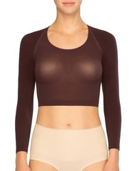 spanx sheer crop top