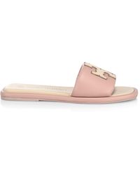 Michael Kors Michael Gage Platform Flip Flops in Brown - Lyst