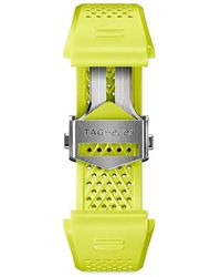 Tag Heuer Connected Caliber E4 Rubber 22mm Watch Strap - Yellow