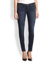 PAIGE Transcend Verdugo Skinny Ankle Jeans - Blue