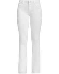 CoSTUME NATIONAL Cotton Slim Fit Denim Bootcut Jeans in White Womens Clothing Jeans Bootcut jeans 