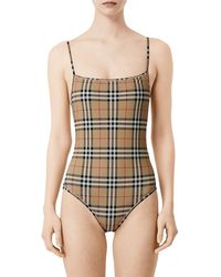 burberry swimsuit blue