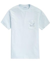 Vineyard vines filles s/s America baleine Capuchon Blanc Graphique T-shirt à poche 