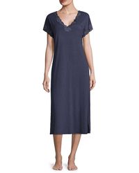 Natori Camisón Zen Floral Mujer, Azul Jaspeado (Heather Night Blue