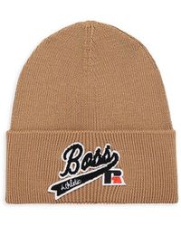 BOSS by HUGO BOSS Albo Logo Beanie in 