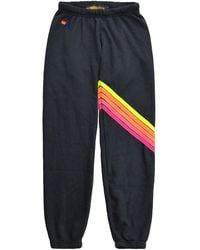 Aviator Nation Cotton Chevron Sweatpants in Heather Neon Rainbow (Gray ...