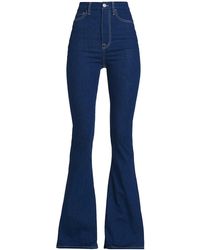 7 For All Mankind - Ultra High-rise Skinny Flare Jeans - Lyst