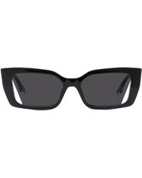 Fendi Way 54mm Rectangular Sunglasses in Black | Lyst
