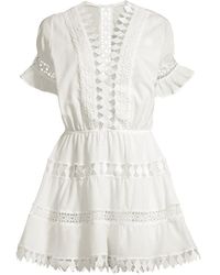 Peixoto Ora Embroidered Mini Dress - White