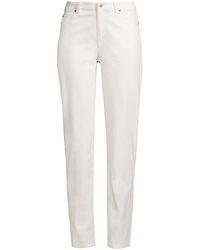 Eileen Fisher High-waisted Straight Ankle Jeans - White