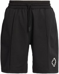 Mens Clothing Shorts Cargo shorts Marcelo Burlon Embroidered Logo Cargo Shorts in Black for Men Save 4% 