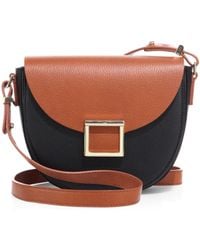 Jason Wu Mini Jaime Two-tone Leather Saddle Bag - Black
