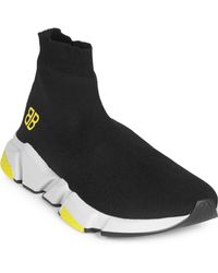 balenciaga black and yellow trainers