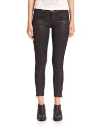 24 Black Current//Elliott Womens The Easy Stiletto Black Polka Dot Skinny Leg