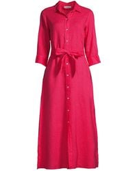 ROSSO35 - Garment-dyed Long Shirt Dress - Lyst