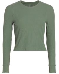 Outdoor Voices - Superform Rib-knit Long-sleeve Top - Lyst