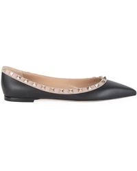 valentino rockstud ballerina flats sale