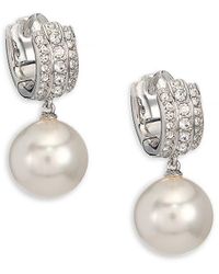 swarovski gabriella pearl earrings