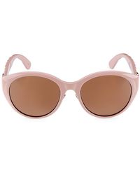 Gucci - 56mm Round Cat Eye Sunglasses - Lyst