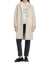 Sandro Sherly Shearling Jacket | Lyst