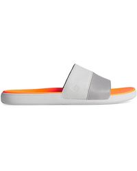 sperry plushwave dock leather slide