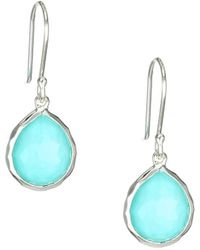 Ippolita - Rock Candy Silver Turquoise Doublet & Sterling Silver Mini Teardrop Earrings - Lyst