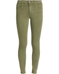 AG Jeans Mid-rise Stretch Skinny Jeans - Green