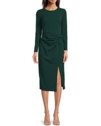 Calvin Klein - High-Slit Twist-Front Midi-Dress - Lyst