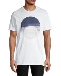 Vestige Midnight Circle Cotton-blend T-shirt - White