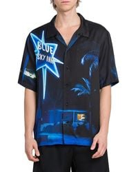 BLUE SKY INN - Star Sign Satin Camp Shirt - Lyst
