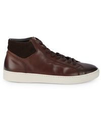 Bruno Magli Dimento Leather & Suede High-top Sneakers - Brown