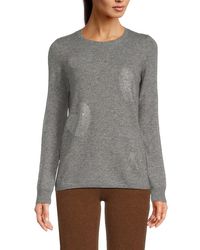 Sofiacashmere - Embellished Cashmere Sweater - Lyst