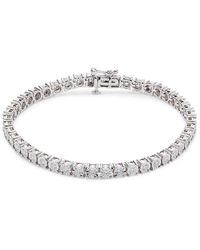 Saks Fifth Avenue - 14k White Gold & 2 Tcw Lab Grown Diamond Tennis Bracelet - Lyst