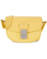 pashli leather saddle crossbody bag