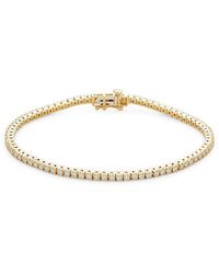 Saks Fifth Avenue - 14k Yellow Gold & 2 Tcw Lab-grown Diamond Tennis Bracelet - Lyst