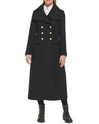 Karl Lagerfeld - Double Breasted Military Coat - Lyst