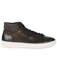 Bruno Magli Dimento Leather & Suede High-top Sneakers - Gray