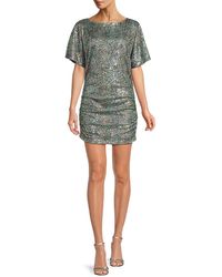 Ba&sh - Zendaya Sequin Ruched Mini Dress - Lyst